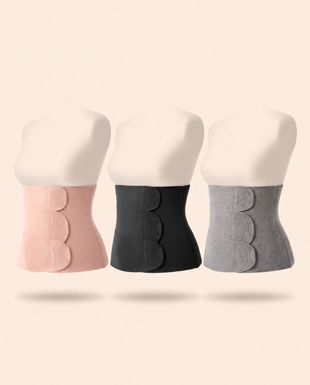 Ceinture post-partum ajustable à 3 rabats