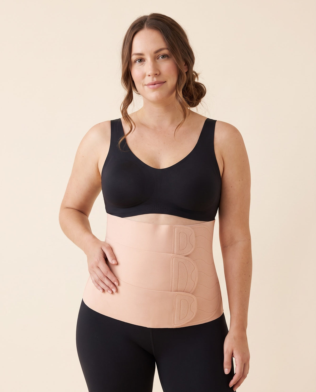Ceinture post-partum ajustable à 3 rabats