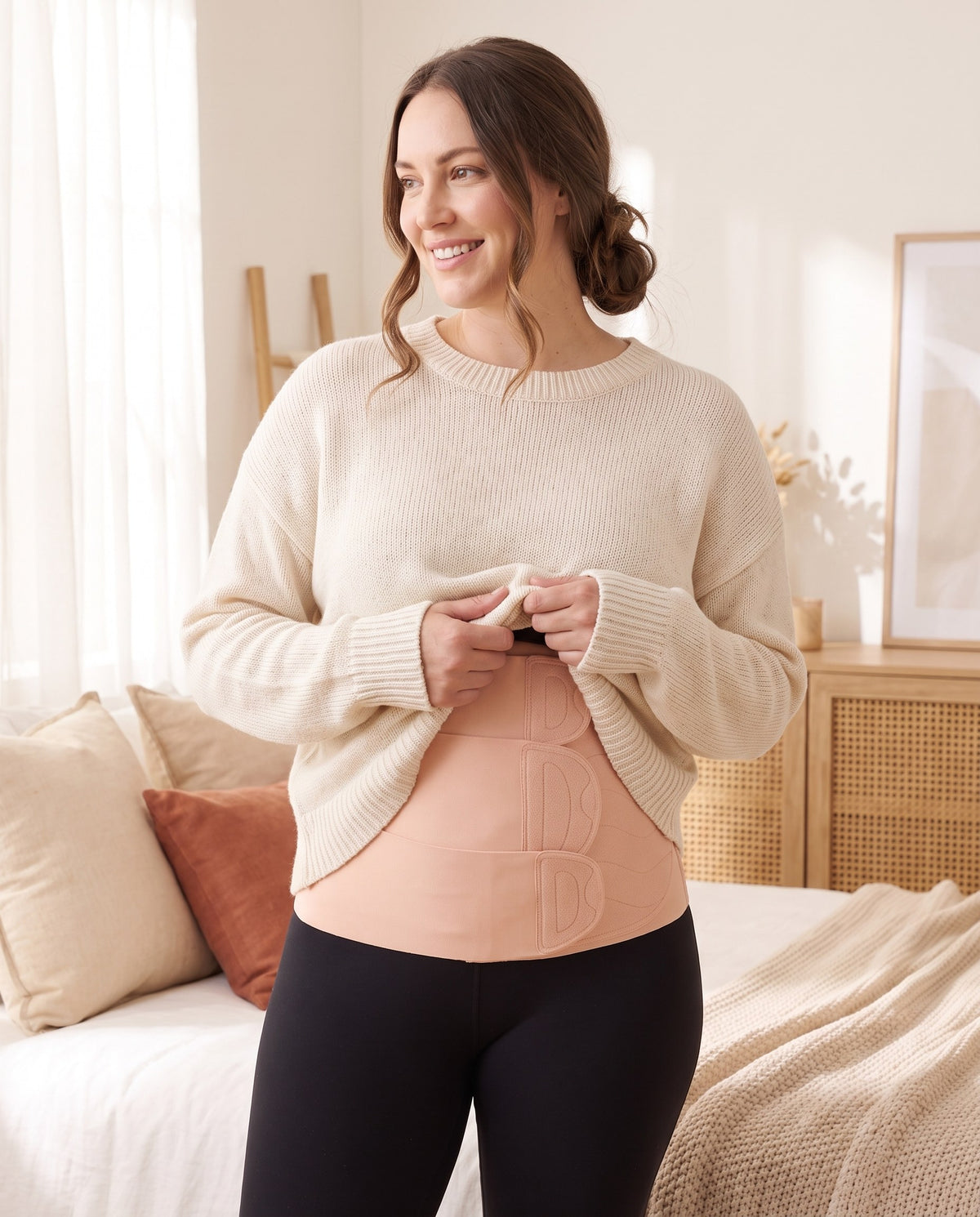 Ceinture post-partum ajustable à 3 rabats